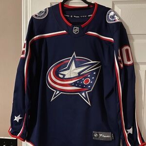 Men’s CBJ Elvis Merzlikins jersey
